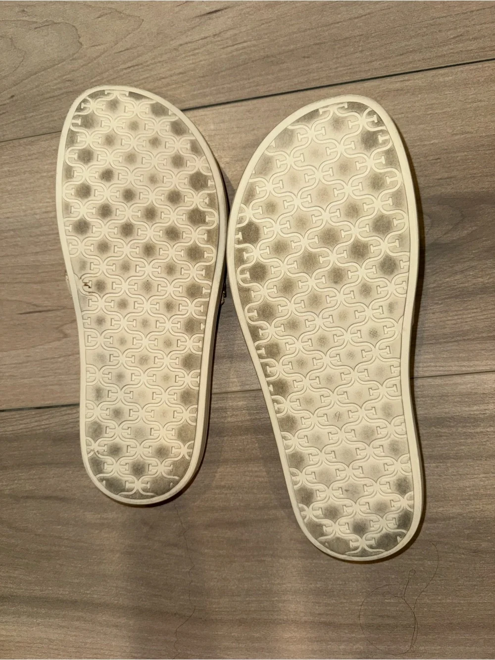 Sam Edelman Cream Cutout Slide Sandals